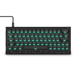 Resim iQunix EV63 Dark Side RS %60 Magnetic X Pro Manyetik Switch 8K Hz Hall Effect Hotswap RGB İngilizce Mekanik Gaming Klavye 