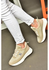 Resim Fox Shoes P848531504 Bej Kumaş Kadın Spor Ayakkabı Bej 