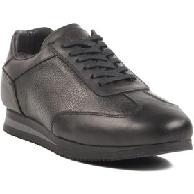 Resim 2k1004-hk-7811 M Siyah Hakiki Deri Sneaker Siyah 