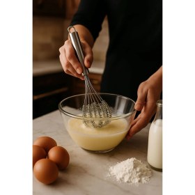 Resim Feyza Design Paslanmaz Çelik Tel Çırpıcı, Kek ve Top Çırpıcı, Dayanıklı ve Pratik 