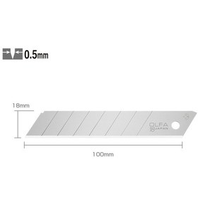 Resim Olfa Lb-10 Standart Geniş Maket Bıçağı Yedeği 10 Lu 