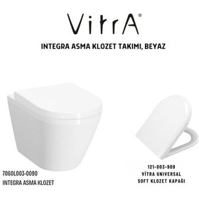 Resim Integra Asma Klozet 7060l003-0090, VitrA Universal 2 Soft Klozet Kapağı 121-003-909 