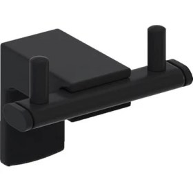 Resim Storemax F1 Model Paslanmaz Siyah Ikili Bornoz Havluluk, Bornoz Askılığı 5 Yıl 