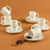 Resim Aryıldız Andante 12 Parça 6 Kişilik Türk Kahve Fincanı 90 ml 