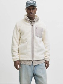 Resim Jack & Jones Teddy Peluş Bej Erkek Ceket 12278784 Bej 