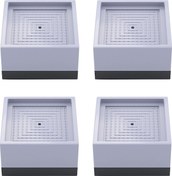 Resim Fosenze Plastik+tpu Ev Aletleri Ayaklıkları - Kayma Ve Ses Engelleme, 4 Cm Yükseklik, 7.8x7.8 Cm Gri, 4 Adet - Mutfak, Ofis Mobilyaları İçin 