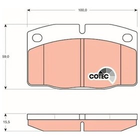 Resim Opel Tigra On Fren Balatasi 1.6 1995-1998 Trw Gdb199 