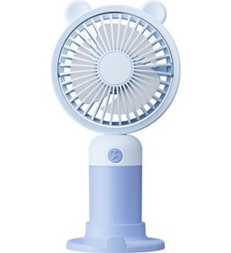 Resim Taşınabililir Mini Usb Şarjlı 3 Kademeli El Masaüstü Vantilatör Fan Soğutucu Ym88216 Mavi 