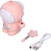 Resim Yaren Kids Astronot Tasarımlı Gece Lambası Kalemtraş Özellikli Pembe 