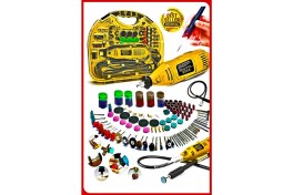 Resim Proxtech Premium Çok Amaçlı Devir Ayarli 211 Parça Hobi Gravür Seti El Motoru Usta Set Esnek Şaft Hediyeli 