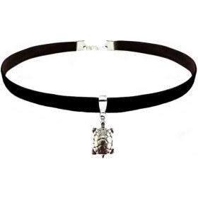 Resim BijuStore Kadife Kaplumbağa Choker Siyah Renk 