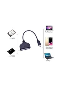 Resim USB Type C 3.1 To 2.5" inc SATA SSD - Harddisk Çevirici Adaptor 