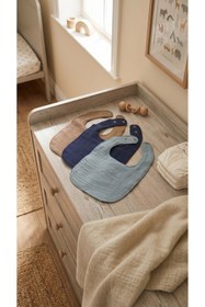 Resim Aluve 3 Katmanlı Sıvı Geçirmez Müslin Mama Önlüğü Seti, ( Doğum günü, Babyshower hediyesi ) - 3'lü Umut Koleksiyonu Set 2 