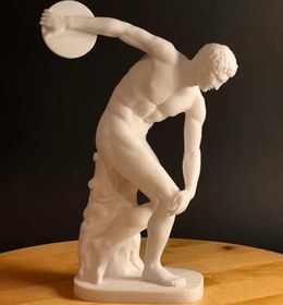 Resim 14 CM Antik Yunan Heykeli Hediyelik Ev Salon 