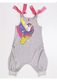 Resim Denokids Mushi Unicorncup Kız Çocuk Tulum Çok Renkli 