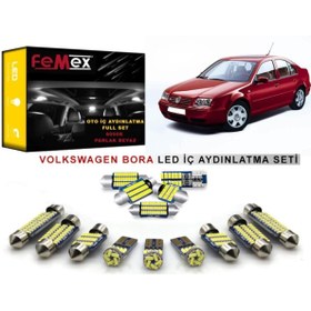Resim FEMEX Volkswagen Bora Araçlar Için Led Iç Aydınlatma Ampul Seti Parlak Beyaz 