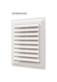 Resim Plastik Banyo Wc Havalandırma Menfezi Yüzeysel Hareketli Panjur 44 X 34 Cm 