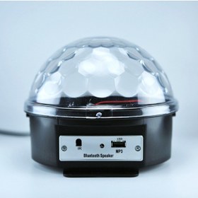 Resim Bluetooth Bağlantılı Ses Duyarlı Kumandalı Işıldak Parti Cihazı 