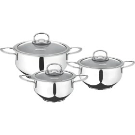 Resim Hascevher Rose Güveç 6 Parça Çelik Tencere Seti 
