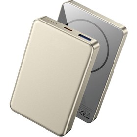Resim Wiwu P15-1 LED Işık Göstergeli Ultra İnce PD 20W Kablosuz Powerbank 10000mAh 15W - Turuncu 