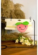 Resim Elma Figürlü Lastikli Bebek Bandanası Açık Pembe Sbt543 