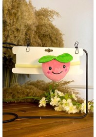 Resim Elma Figürlü Lastikli Bebek Bandanası Açık Pembe Sbt543 
