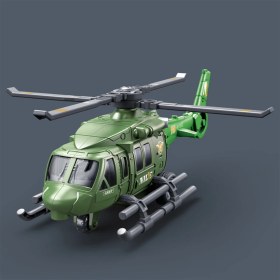 Resim Ht-706-64 Sürtmeli Büyük Askeri Helikopter Yeşil 