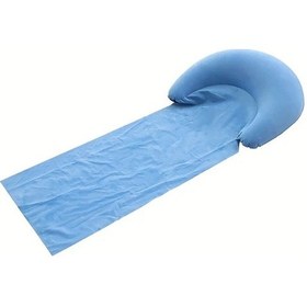 Resim Elmpaly 2025 Yeni Taşınabilir Şişme Plaj Havlusu - Açık Mavi, Katlanır Ve Hafif Açık Mavi 