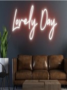 Resim Twins Led Lovely Day Yazılı Neon Tabela Kırmızı Model:model:21933366 Kırmızı 