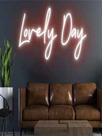 Resim Twins Led Lovely Day Yazılı Neon Tabela Kırmızı Model:model:21933366 Kırmızı 