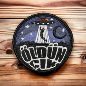 Resim Ex Patch Öldün Çık Airsoft Patch Peç Arma 10 Cm 