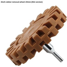 Resim Samdoo 4 İnç Pnömatik Lastik Temizleme Tekerleği - Otomobil Lastikleri İçin Kauçuk Artıklarını Kaldıran Zımparalama Tekerleği 20mm İnce Tip 