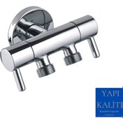 Resim YAPI KALİTE Multi Taharet 69140 (çift Çıkışlı Ara/taharet) Musluğu çift çıkışlı 