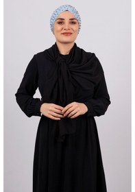Resim Hürrem Bone Bebe Mavisi Pratik Hazır Geçmeli Tesettür Bone Sandy Kumaş Taşlı Çok Renkli 