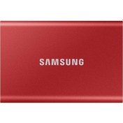 Resim SAMSUNG 1TB T7 MU-PC1T0R/WW SSD HARİCİ DİSK IRMIZI 