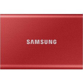 Resim SAMSUNG 1TB T7 MU-PC1T0R/WW SSD HARİCİ DİSK IRMIZI 