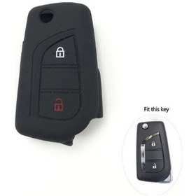 Resim Toyota Uyumlu Rav4 Corolla Avensis Verso Hilux Silikon Anahtar Kılıf Set 