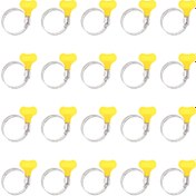 Resim 20'li Paket SUNXULIMI Anahtar Tipi Hortum Sıkma Aparatları, 8-44mm Ayarlanabilir Paslanmaz Çelik Solucan Dişli Sıkma Aparatları, Su Borusu, Tesisat, Otomotiv ve Mekanik Kullanım için Plastik Kulplu 
