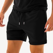 Resim Erkek Atletik Fitness Şortları - Elastik Bel, Günlük Koşu & Antrenman Giyimi Cepli, Nefes Alabilen Polyester 