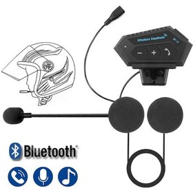 Resim Bt12 Kask Kulaklık Motosiklet Kulaklık Interkom Motorsiklet Kulaklık 
