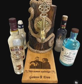 Resim Osmanlı Musluklu Lüks Alkol Çeşmesi | VIP Rakı Dispenseri - Kargo ücretsizdir / tr 