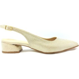 Resim Christina Altın 41 43 Büyük Numara Kadın Ayakkabı Altın 