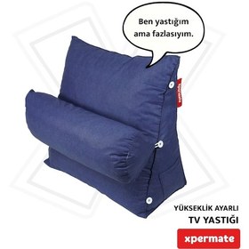 Resim Xpermate Yükseklik Ayarlı Tv Yastığı Bel Destek Yastığı Lacivert 