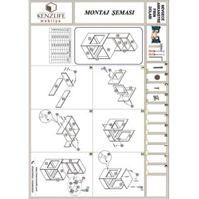 Resim Kenzlife Ankastre Fırın Dolabı Nevgece Byz 165*60*56 Mutfak Eko Düz 