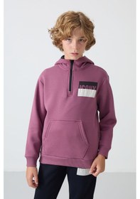 Resim Tommylife Tommy Life Soft Vişne-lacivert Pamuklu Kalın İçi Tüylü Yumuşak Dokulu Standart Fit Baskılı Erkek Çocuk Eşofman Kırmızı - Lacivert 