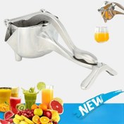 Resim Paslanmaz Çelik Manuel Narenciye Sıkacağı - Ergonomik El Tipi Limon ve Portakal Sıkacağı, Taze Meyve Suyu İçin Mükemmel Evde, Toplantılar, Barlar & Mutfaklarda Kullanım için, Limon Suyu Sıkan 