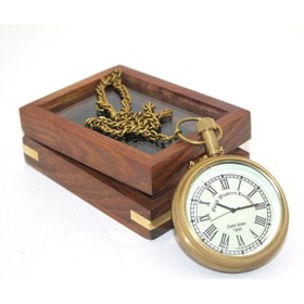 Resim RiverWorld River World Seri C Köstekli Saat Ahşap Kutulu 