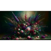 Resim Venspor Karanlık Çiçek Bahçesi Arkaplan, 200x150cm, Fon, Duvar Örtüsü 