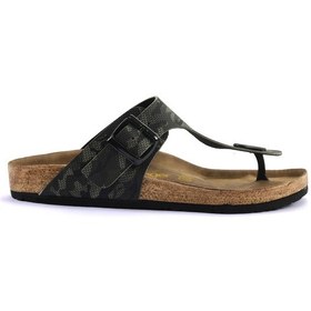 Resim Slazenger LUKE Erkek Parmak Arası Plaj Haki Kamuflaj Terlik 