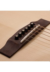 Resim Cort Earth70Op Akustik Gitar Open Pore Masif Ladin Kapak Arka 